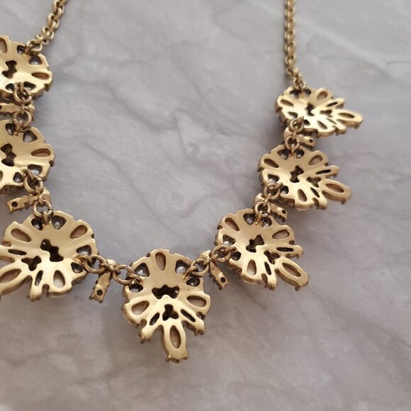 💕 J.Crew Rhinestone Crystal Cluster Stacked Statement Wedding Bridal Necklace - Picture 14 of 16